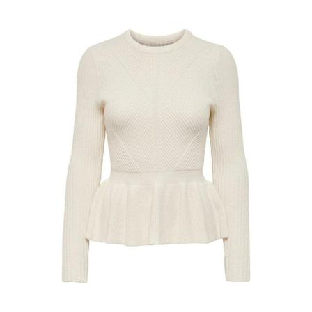 Only, Round-neck Knitwear Beige, Dames, Maat:S