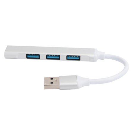 USB3.0 Hub 4 Port Aluminiumlegering Adapter Converter UltraHög Hastighet Splitter Tillbehör