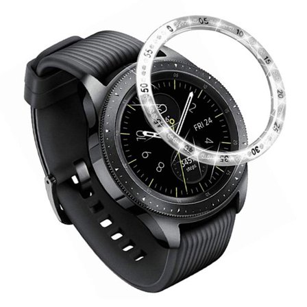 Samsung Galaxy Watch (42mm) / Gear S2 strassikivinen kehysrengas - Hopea