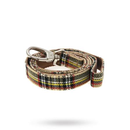 Brown Tartan - Tygkoppel - Textilkoppel, Rullkoppel, Draglinor, Läderkoppel, Långlinor, Flexikoppel på Doggie.se