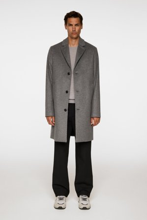 J.Lindeberg - August Melton Cashmere Coat - Fashion - Grey - Men - 48