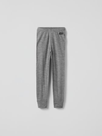 Polarn O. Pyret Långkalsonger merinoull - 86 - 92 - barnkläder - grey