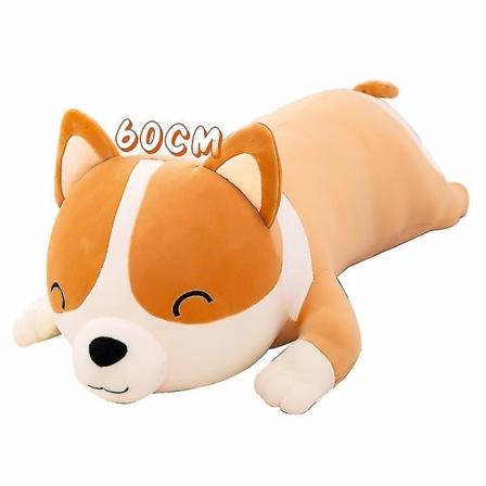 60 cm Sød Corgi Hunde Kæmpe Plys Stort Legetøj Plys Fyldte Dyrepude, Julegaver til Børn
