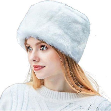 Women Mink Fox Caps Faux Fur Hat Fluffy Ski Hat Warm Soft Plus Velvet Hats