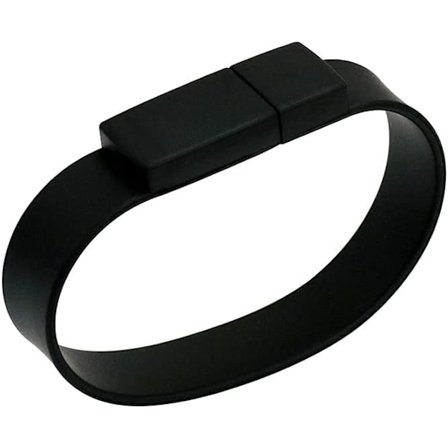Bärbar vattentät armbandsdesign USB -blixt, svart 16 GB