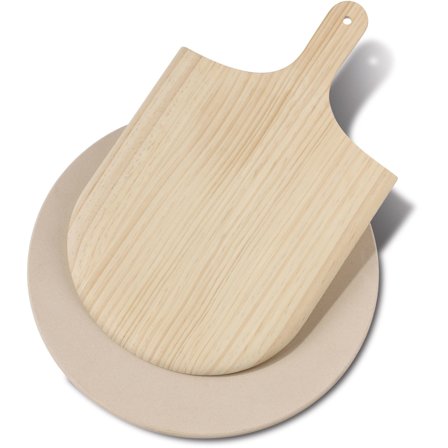 Funktion Pizzasten med spade 37,5 cm. - Natur | KitchenOne