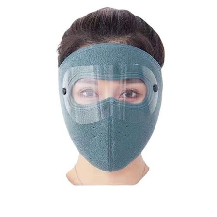 Vinter Udendørs Cykling Varm Fleece Ansigtsmaske - Fuld Dækning & Justerbar Blue