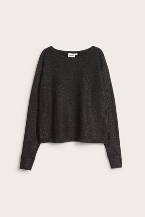 Kappahl | Glitrende strikkegenser Svart XS | Svart