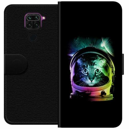 Xiaomi Redmi Note 9 Plånboksfodral Space Cat