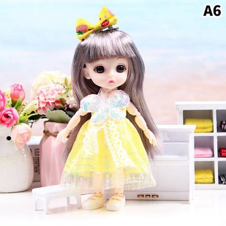 17 cm dukke med klær Sko DIY Movable s Princess Figur Gift