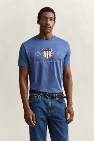 GANT Herren T-Shirt (XXL) Blau