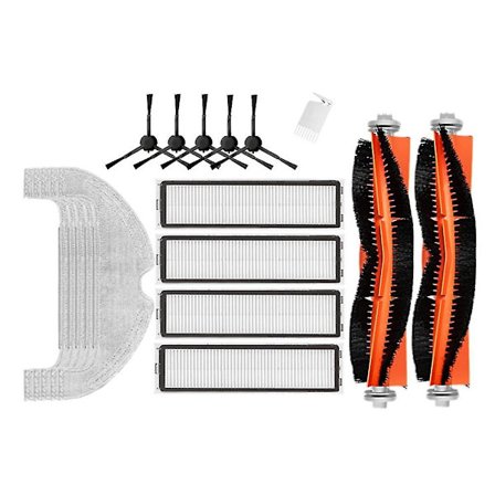Hovedbørste Sidebørste Filter Moppeklud Og Støvpose Erstatningssæt