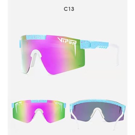 Cykelglasögon Galvaniserad Sport Populära Utomhusglasögon TR90 Stor Ram