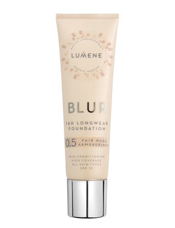 LUMENE Blur 16H Longwear Spf15 Foundation 0.5 Fair Nude - 30 ml