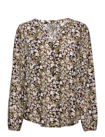 Sc-Gaya Bluse Langermet Multi/mønstret Soyaconcept