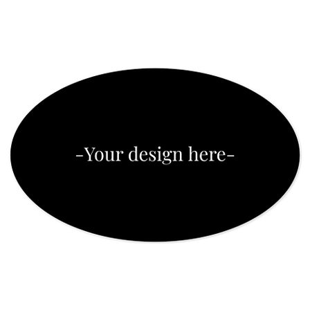 Magnetic sign - Personalised - Black/white - 200x120mm - Signomatic.com.au