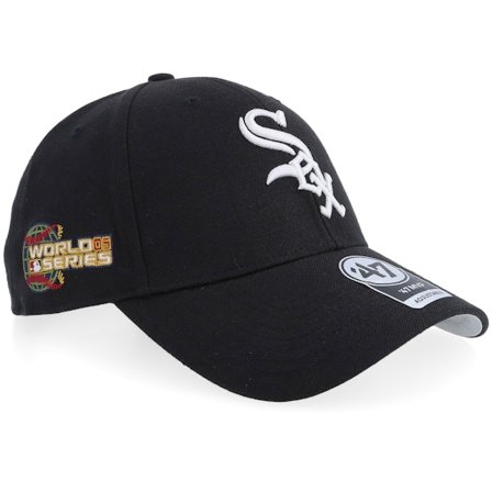 47 Brand - Chicago White Sox Sure Shot Mvp Black Adjustable Adjustable Black Cap - MLB @ Hatstore
