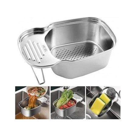 Hjørnevasksil med matfanger, avfallsfilter for kjøkken