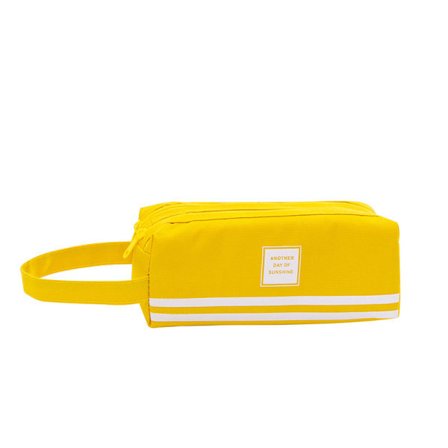 IC Dobbellags lerretveske med stor kapasitet (gul)