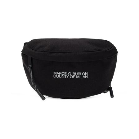Marcelo Burlon, Branded belt bag Zwart, Heren, Maat:ONE Size