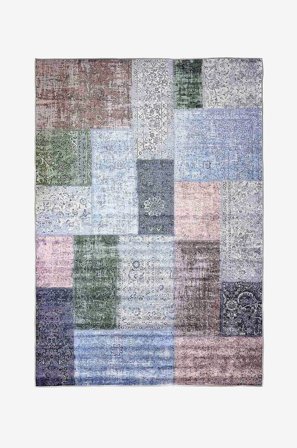 Mattbolaget - Tæppe Patch - Flerfarvet - Fladvævede tæpper - 200X290 - Fra Homeroom