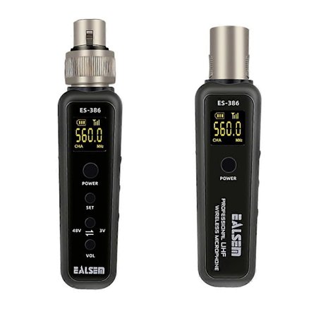 EALSEM UHF Trådløs Mikrofon Konverter XLR Sender Modtager Mikrofon Trådløst System til Dyn