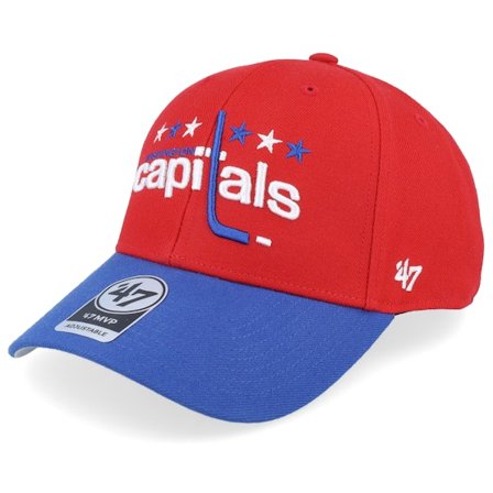 47 Brand - NHL Rouge adjustable Casquette - Washington Capitals Mvp Two Tone Vintage Red/Blue Adjustable @ Hatstore