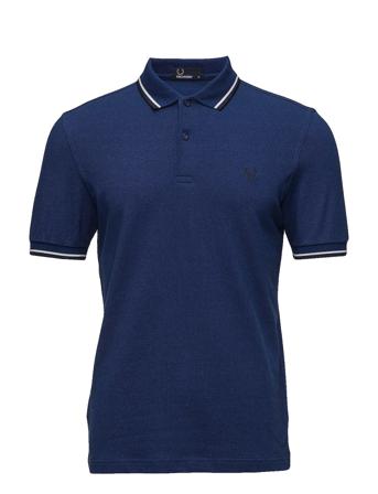 Twin Tipped Fp Shirt Polos Short-sleeved Blå Fred Perry