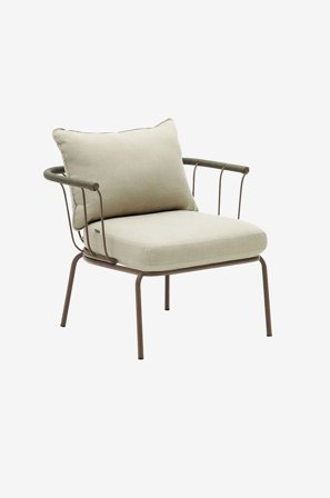 Kave Home - Stol med armlæn Salguer, 2-pak - Brun - Spisestole - Fra Homeroom