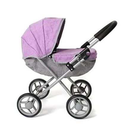 Dockvagn för docka - BAYER CHIC - Lilli - Fällbar - Nedfällbart tak - 55 cm höjd