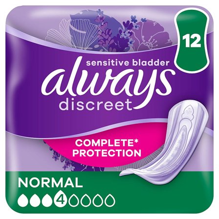 Always Discreet Normal Inkontinensbind, Medicin & Pleje, Inkontinens, Inkontinens Kvinder