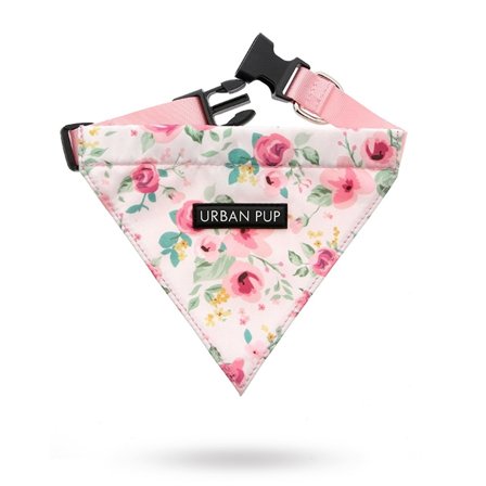 Urban Pup - Pink Floral Cascade BANDANA- Hundhalsband