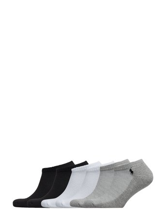 Polo Ralph Lauren Low-Profile Sport Sock 6-Pack - Grey - ONE SIZE