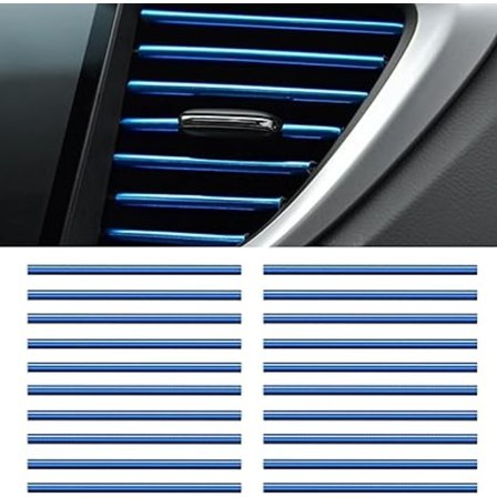 20 stykker dekorative striper for bilens luftuttak, dekorative striper for bil, biltilbehør