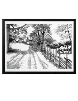 Billede På landet - Permin