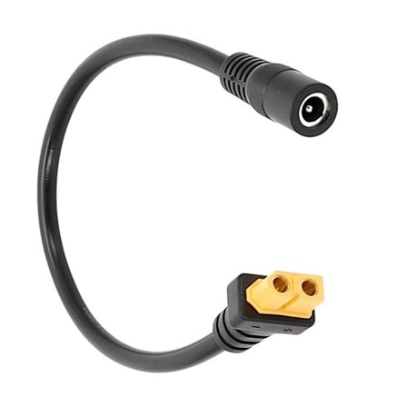 XT60/T-kontakt hunn hann til 5,5x2,5 mm kontakt Batterilading adapterkabel
