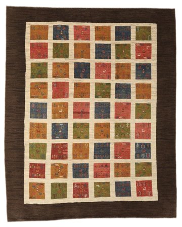 Hand Knotted Gabbeh Persia Fine Rug 231X285 Wool Black/Brown Large