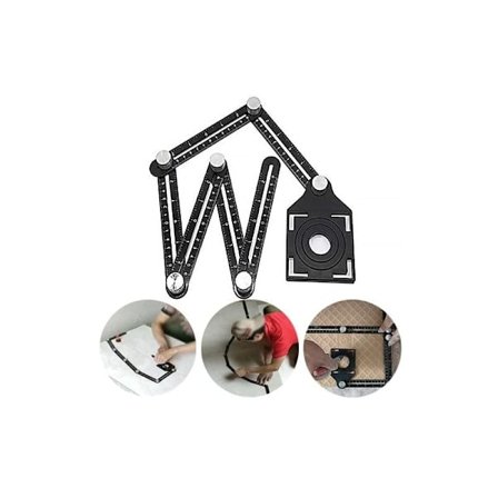 Vinkelmåler - Multivinkelmåler - Nem at måle - til gør-det-selv-folk, håndværkere, tømrere, fliser, håndværkere