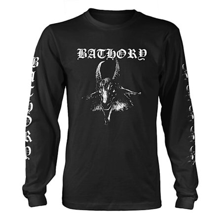 Bathory Unisex Adult Goat Long-Sleeved T-Shirt S Black
