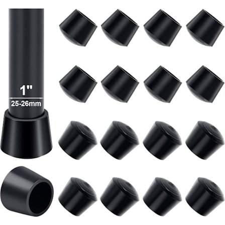 Tuolin suojus, 16 kpl 25-26mm kumi tuolin jalka suojus kumi tuolin suojus 25mm sisähalkaisija, suojaamaan pöydän jalkoja estämään lattian 