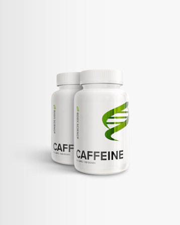 Koffein - 2 x 100 kapslar - Body Science Caffeine - Prestationshöjare, Koffeintabletter, Kosttillskott, Prestationshöjare & PWO, Koffein