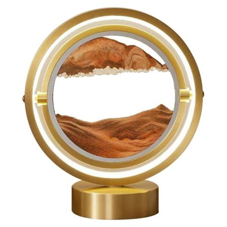 LED Sandscape Desktop Touch Lampe-Mobil Sand Maling-Rund Lampe