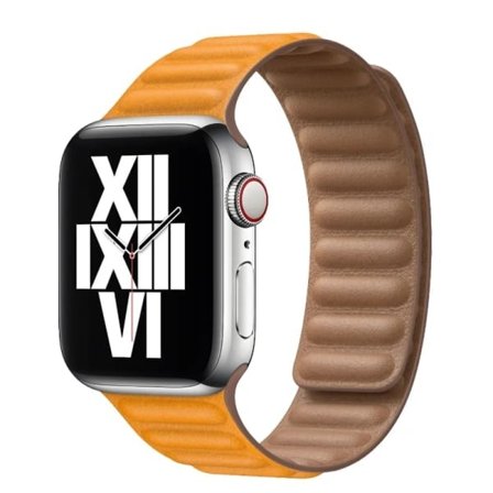 Lærreim for Apple Watch-bånd 45 mm 41 mm 44 mm 40 mm Magnetisk løkkearmbånd iWatch Ultar2 49 mm 9 8 7 6 SE 3 42 mm
