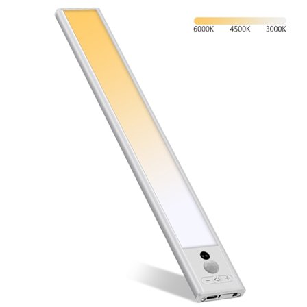 Hvit 30cm LED-lys med tre farger dimming menneskelig sensing lys