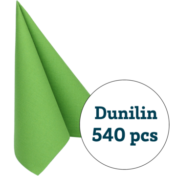SERVIETT DUNILIN LØVGRØN 40X40