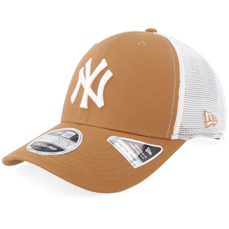 New Era - MLB Beige trucker Casquette - New York Yankees 9SEVENTY Eg Camel/White Trucker @ Hatstore