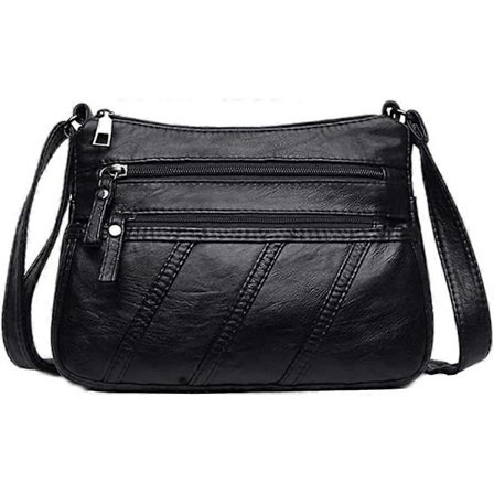 Vattenmjuka PU-läderväskor och axelväskor för kvinnor Crossbody-väska Cross Body Messenger-väskor