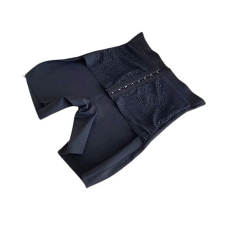 Midjetränare för kvinnor Body Shaper Tummy Control Knicker Korsett Fast Kontroll Shapewear Cinchers Andningsbara Bustiers-Svart-L(50~60KG)