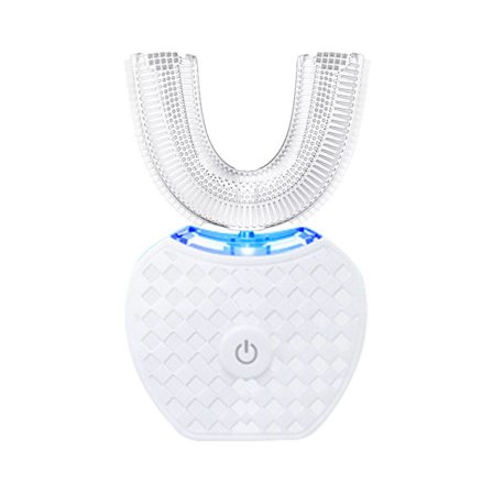 U-formet elektrisk tannbørste 360° Hvit Automatisk tannbørste