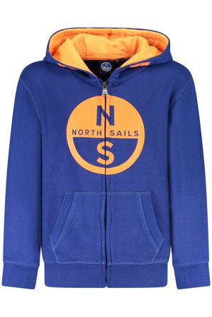 North Sails Felpa Con Zip Bambino Blu
